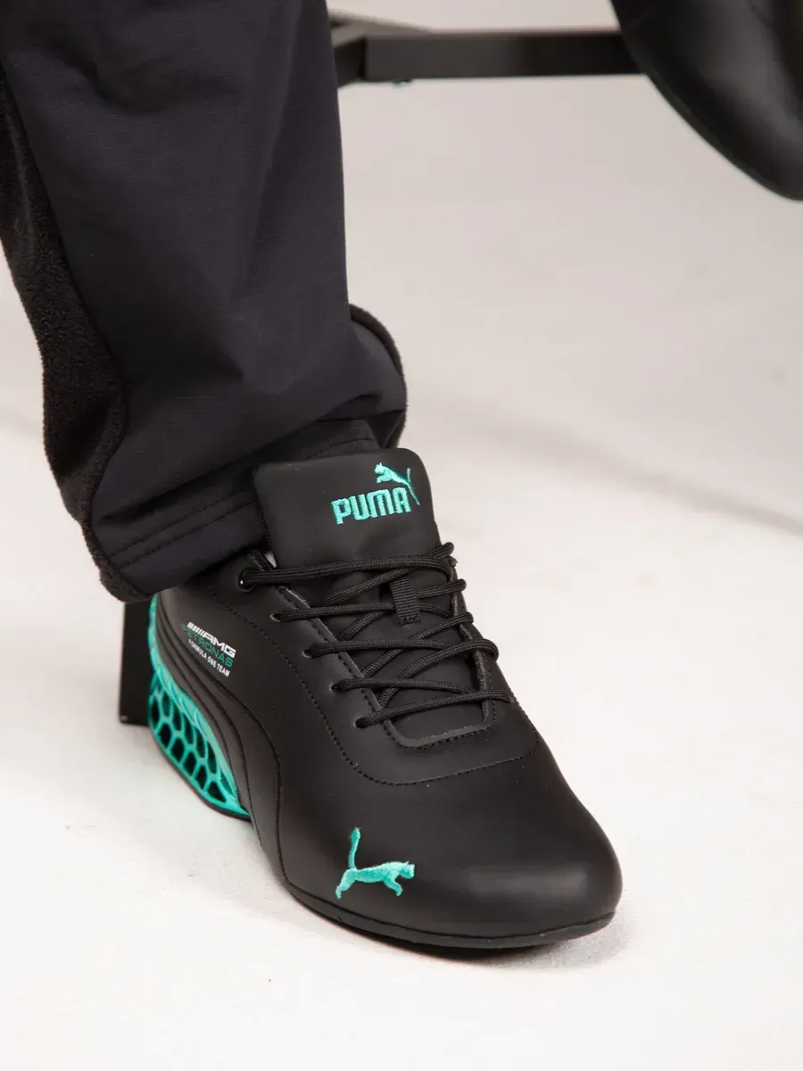 AMG Petronas F1 Air Cushion Racing Leather Sneakers