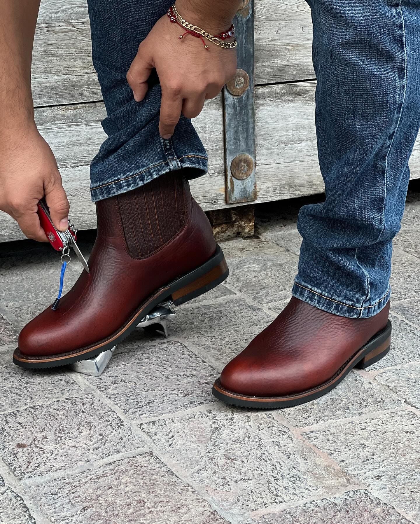 Mens Top Authentic Leather Boots