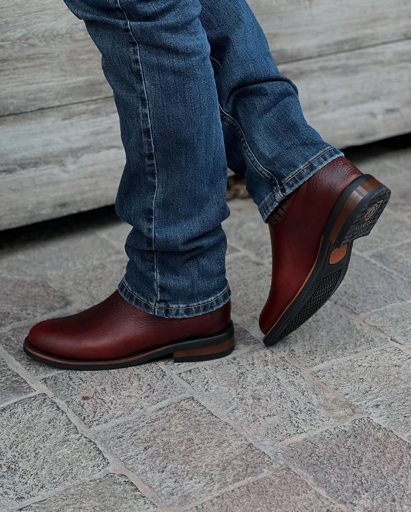 Mens Top Authentic Leather Boots