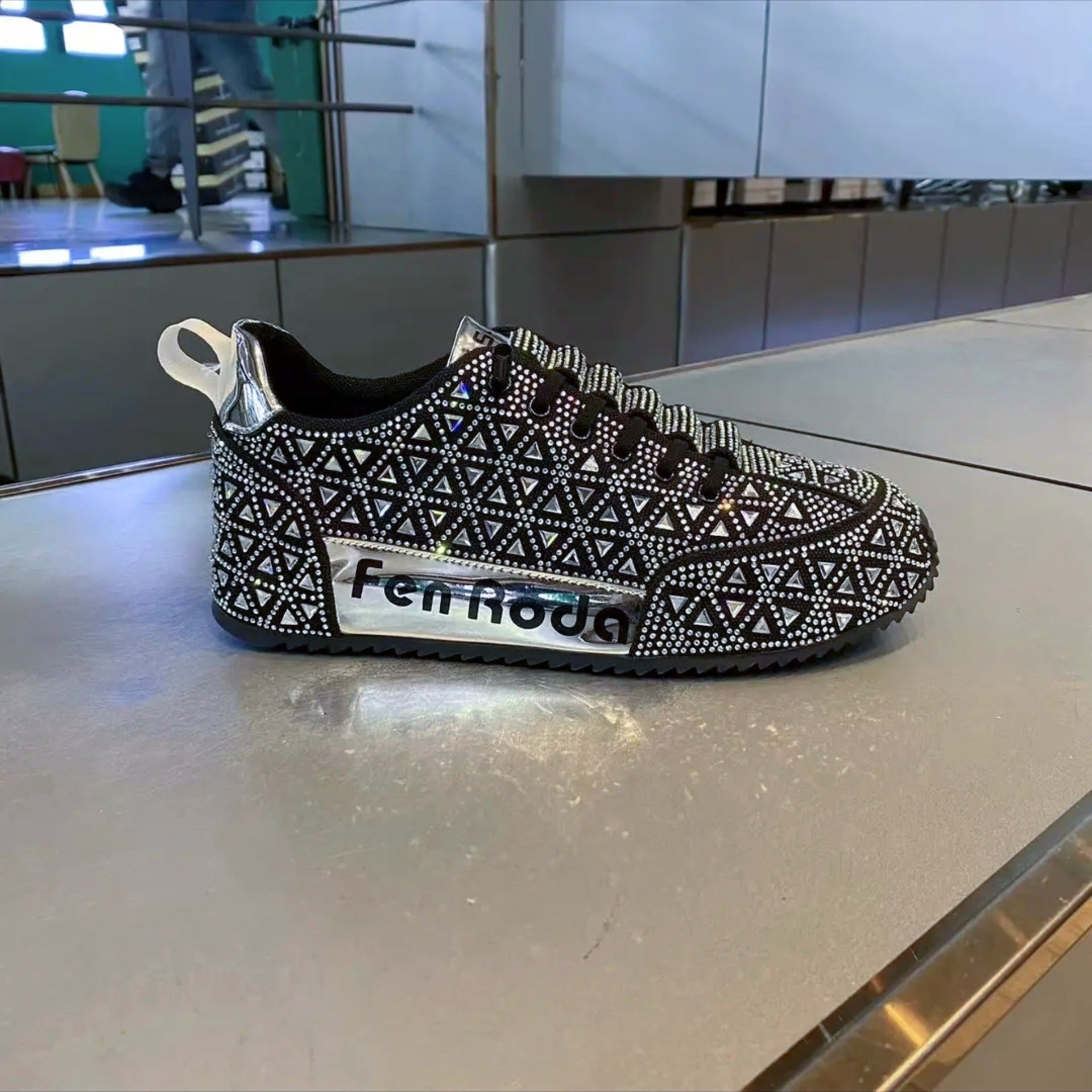 Diamond-encrusted Sneakers for Men