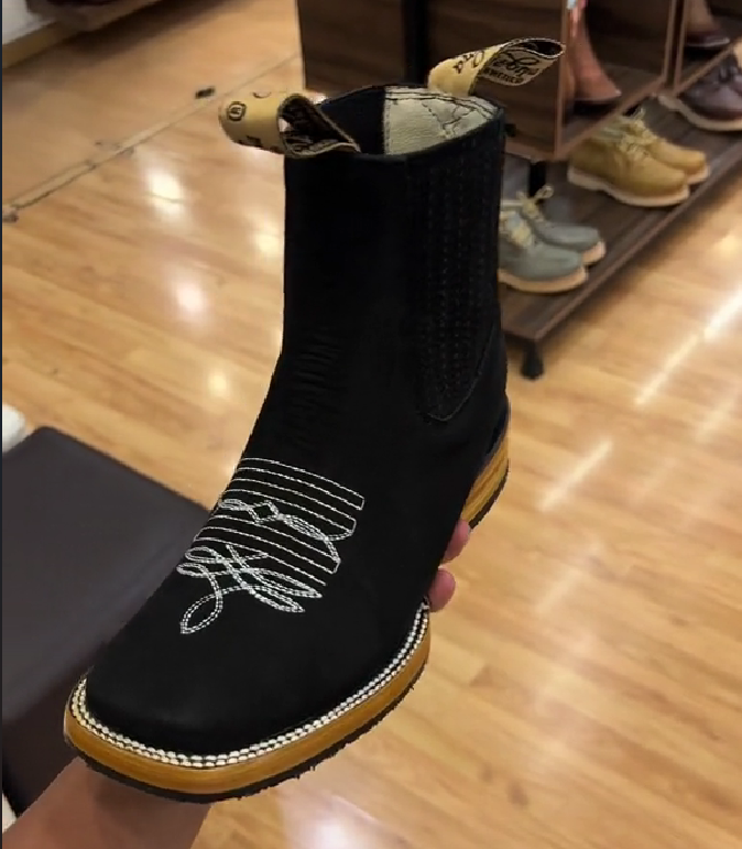 Men's Square Toe Ankle Western Boots