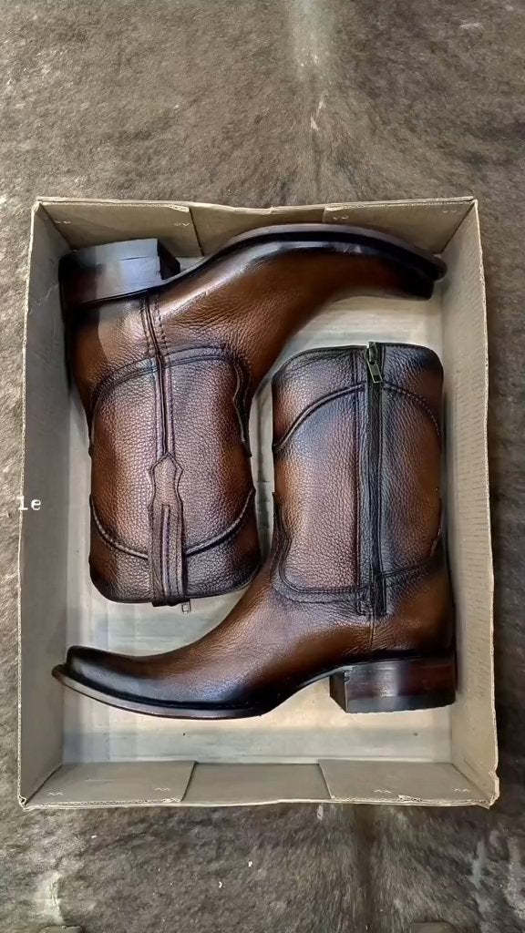 Original Deerskin Cowboy Boots