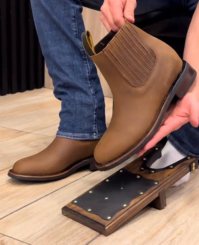 Men‘s Top Genuine Leather Boots - Anti-scratch