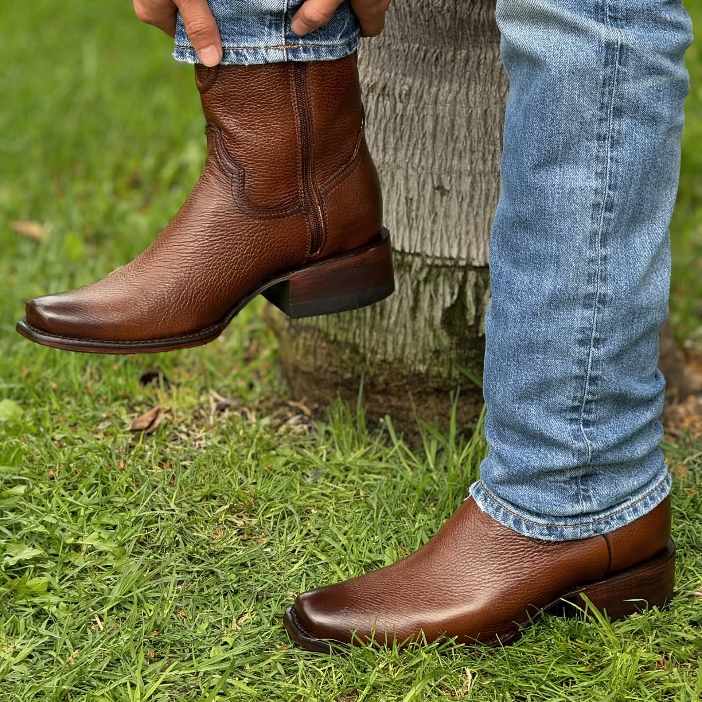 Original Handcrafted Deerskin Western Cowboy Boots