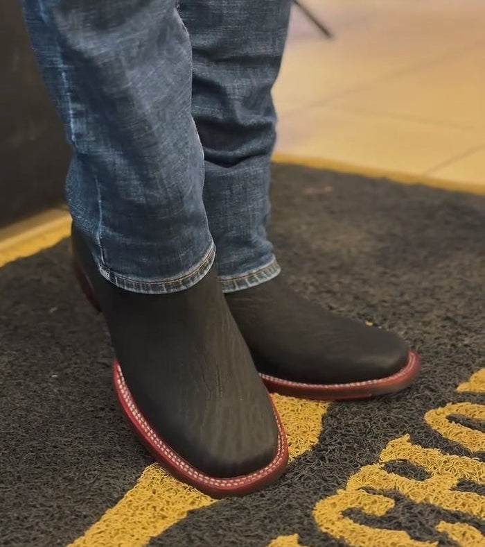 Vintage Textured Cowhide Cowboy Boots