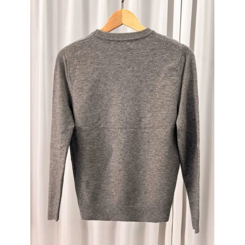 Men's Round Neck Cashmere Sweater