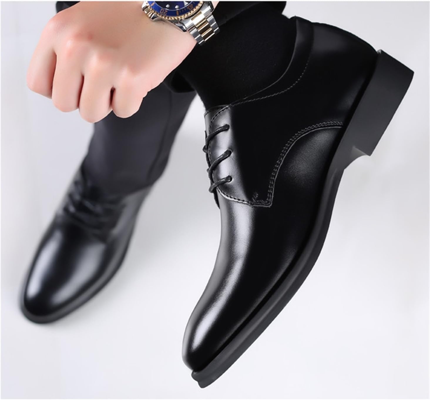 High-quality genuine leather dress shoes