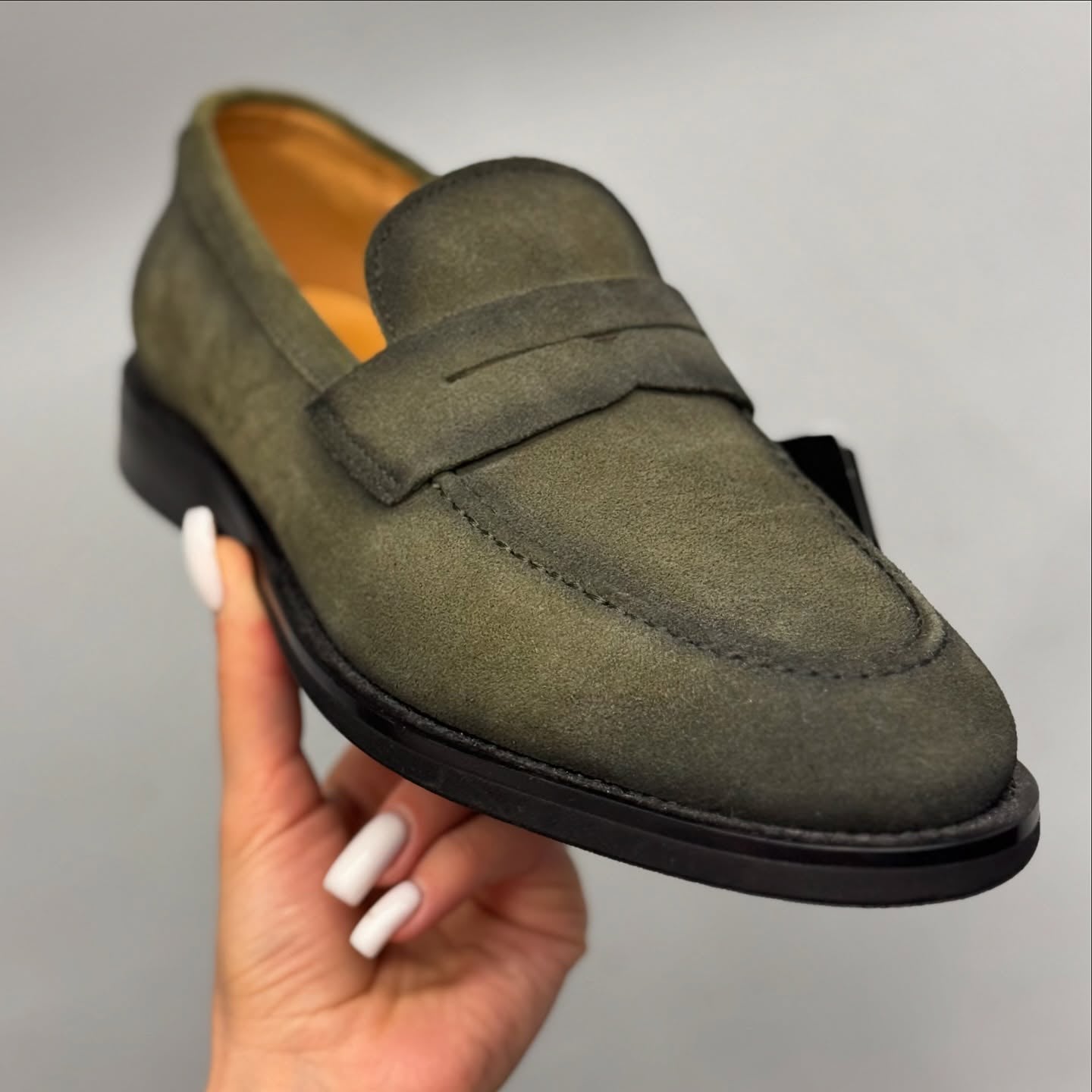 Suede Penny Loafers