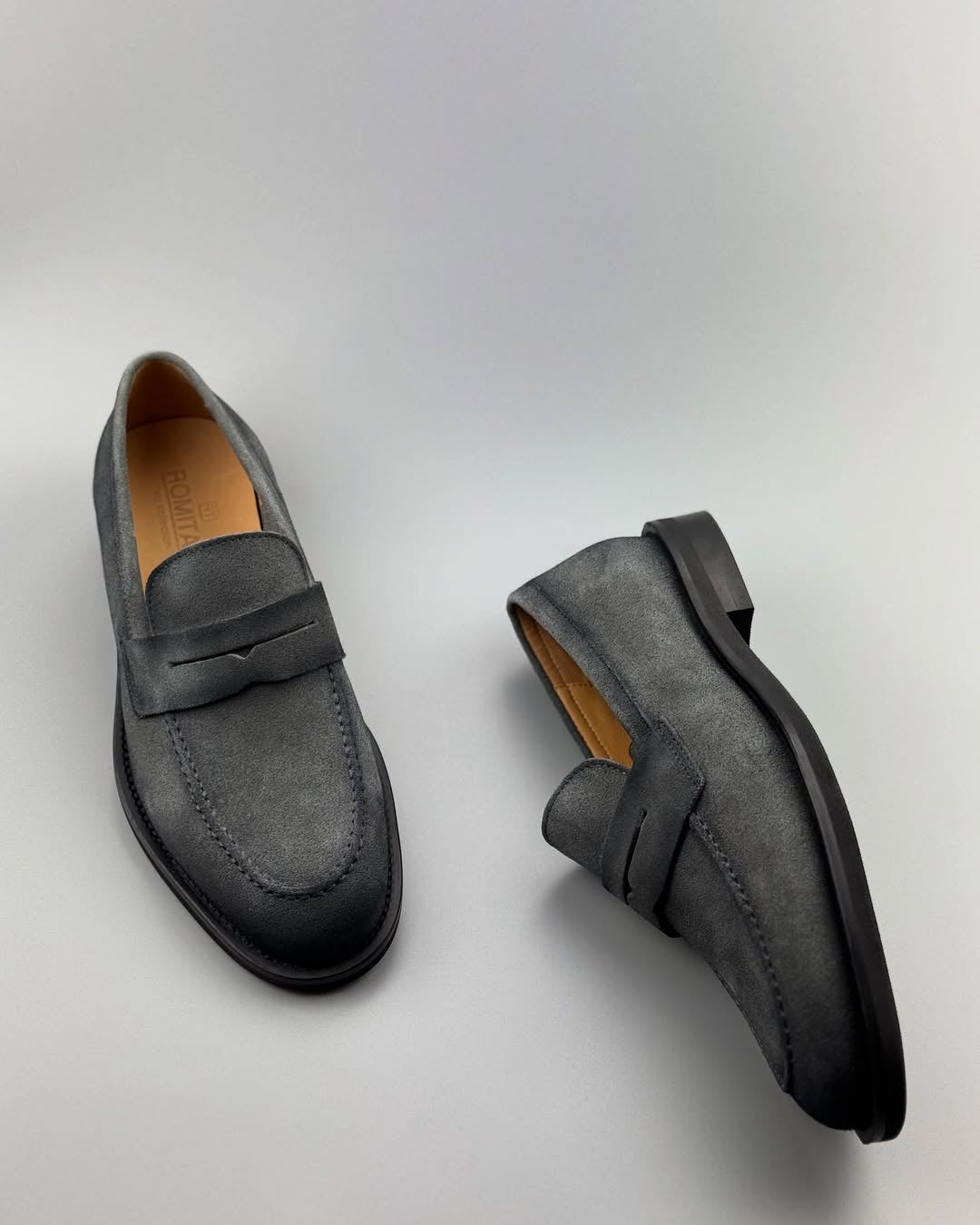 Suede Penny Loafers