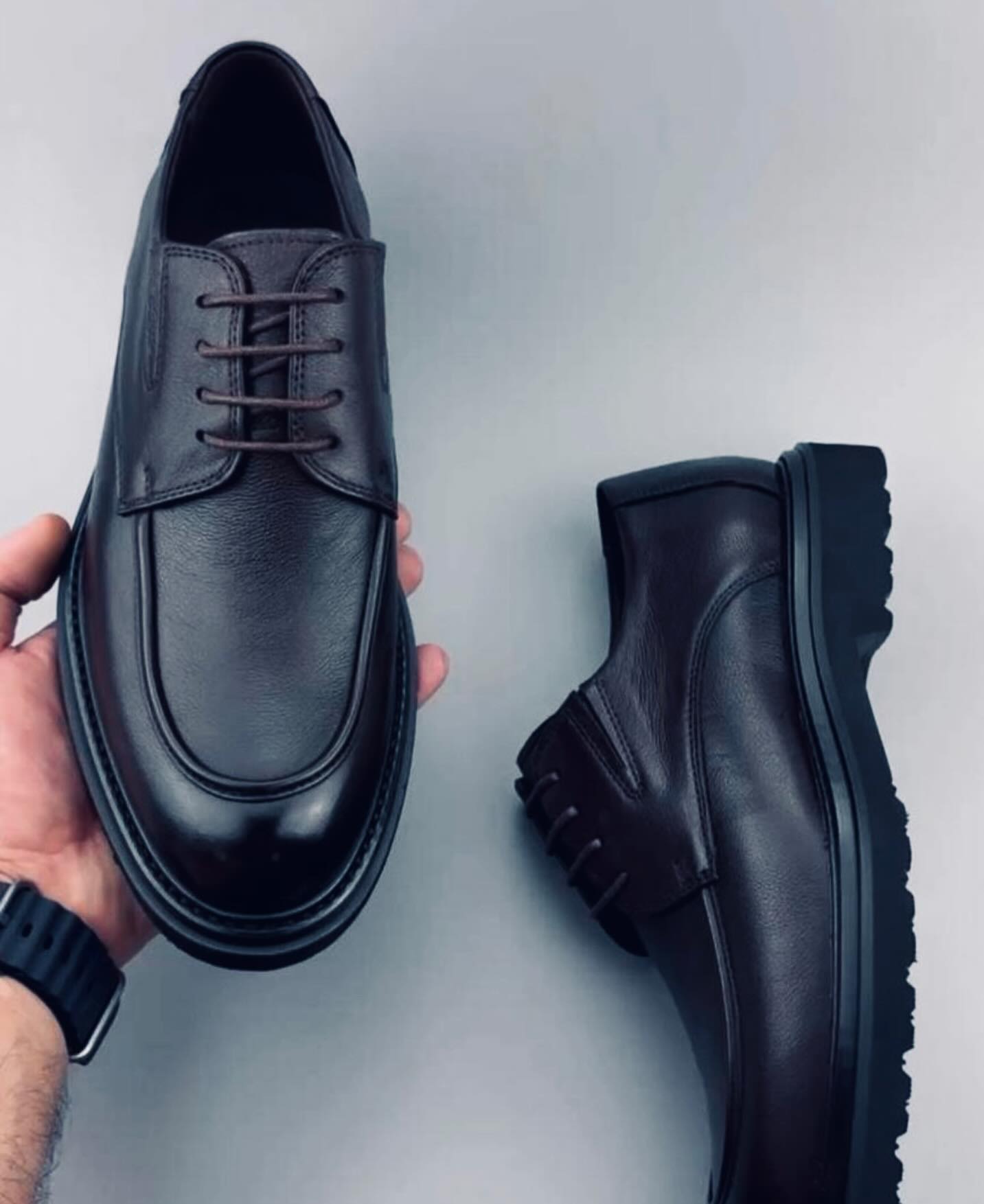 Men's Leather Lace-Up shoes