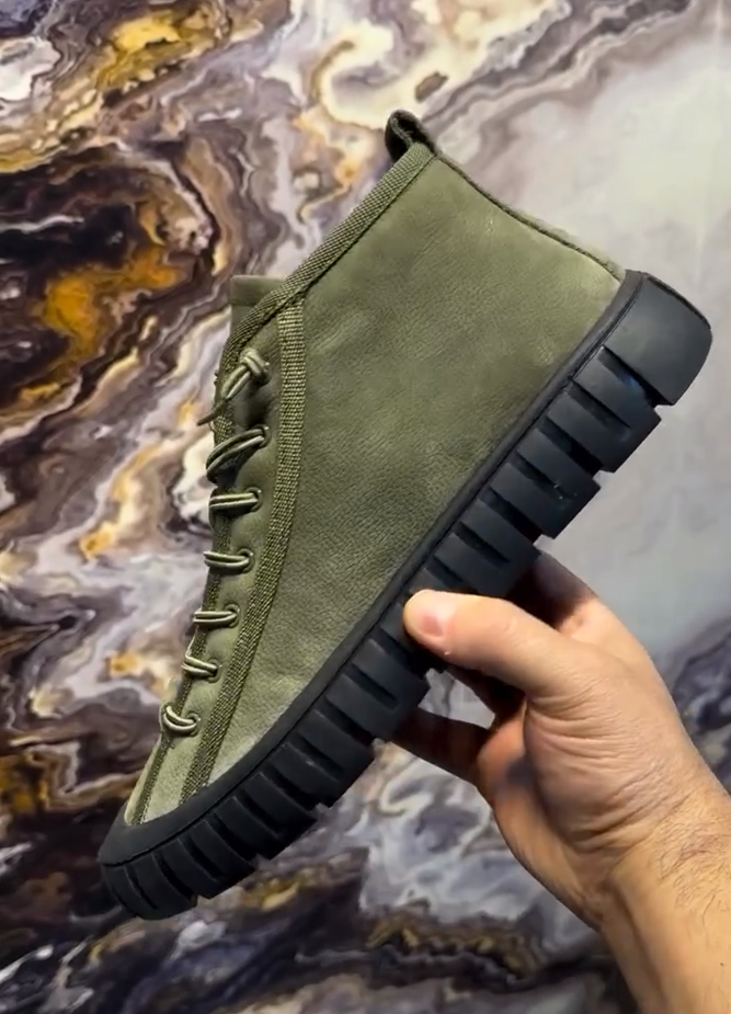 Men's casual lace-up ankle boots