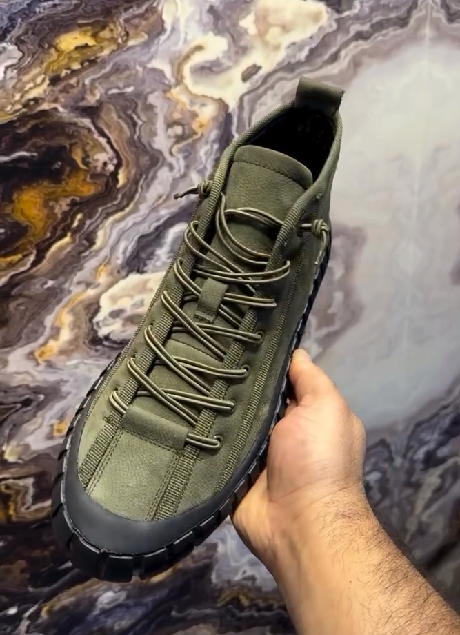 Men's casual lace-up ankle boots