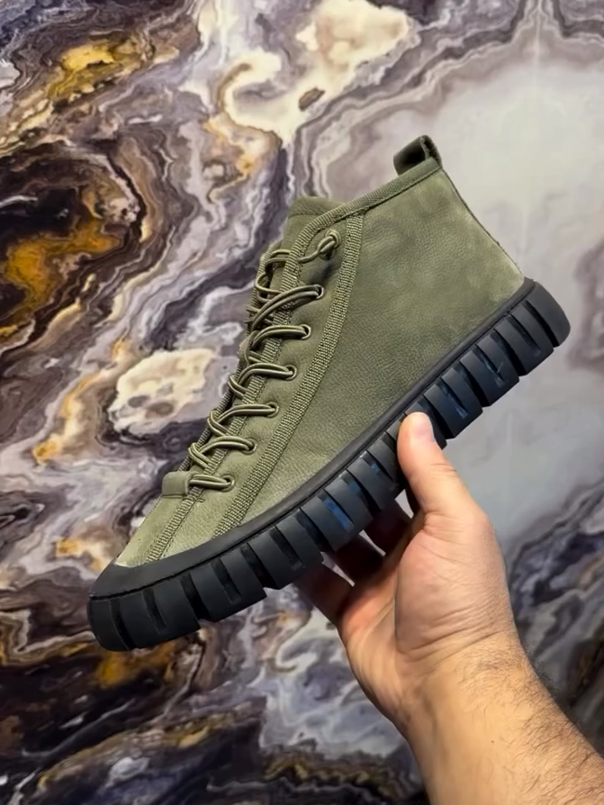 Men's casual lace-up ankle boots