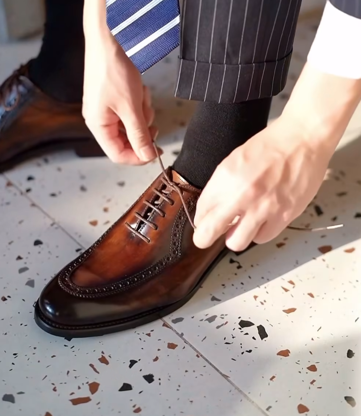 Men's Business Patent Leather Oxfords