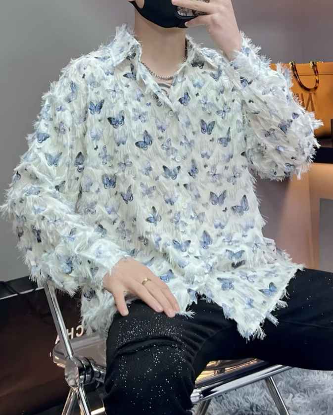 Butterfly Fringe Long Sleeve Shirt