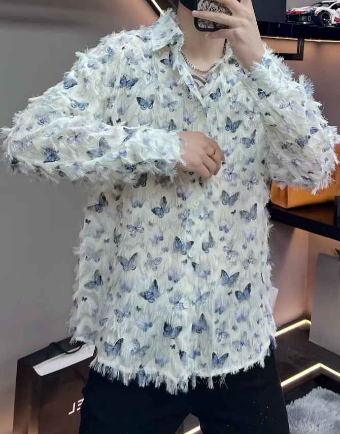 Butterfly Fringe Long Sleeve Shirt