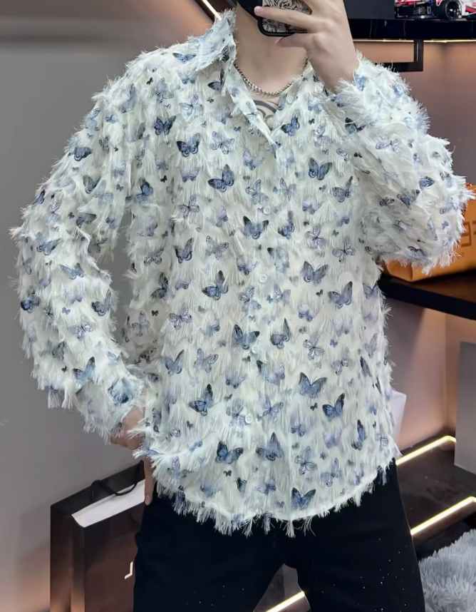 Butterfly Fringe Long Sleeve Shirt