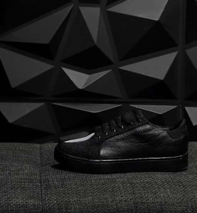 High-quality original leather sneakers