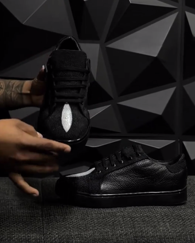 High-quality original leather sneakers