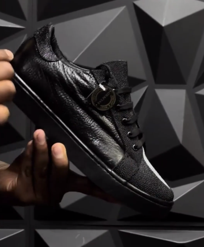 High-quality original leather sneakers