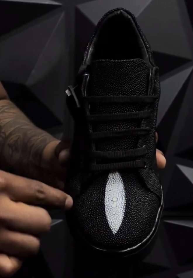 High-quality original leather sneakers