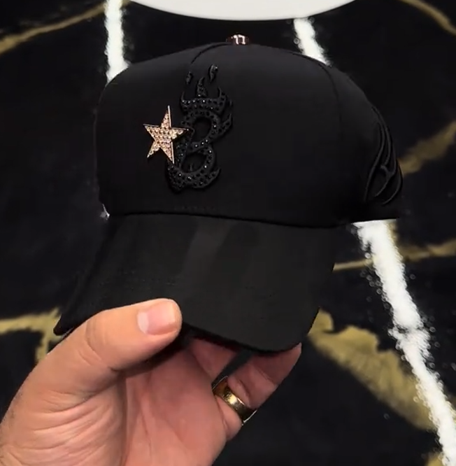 Spring Sale! Rose Gold Star Embroidered Cap