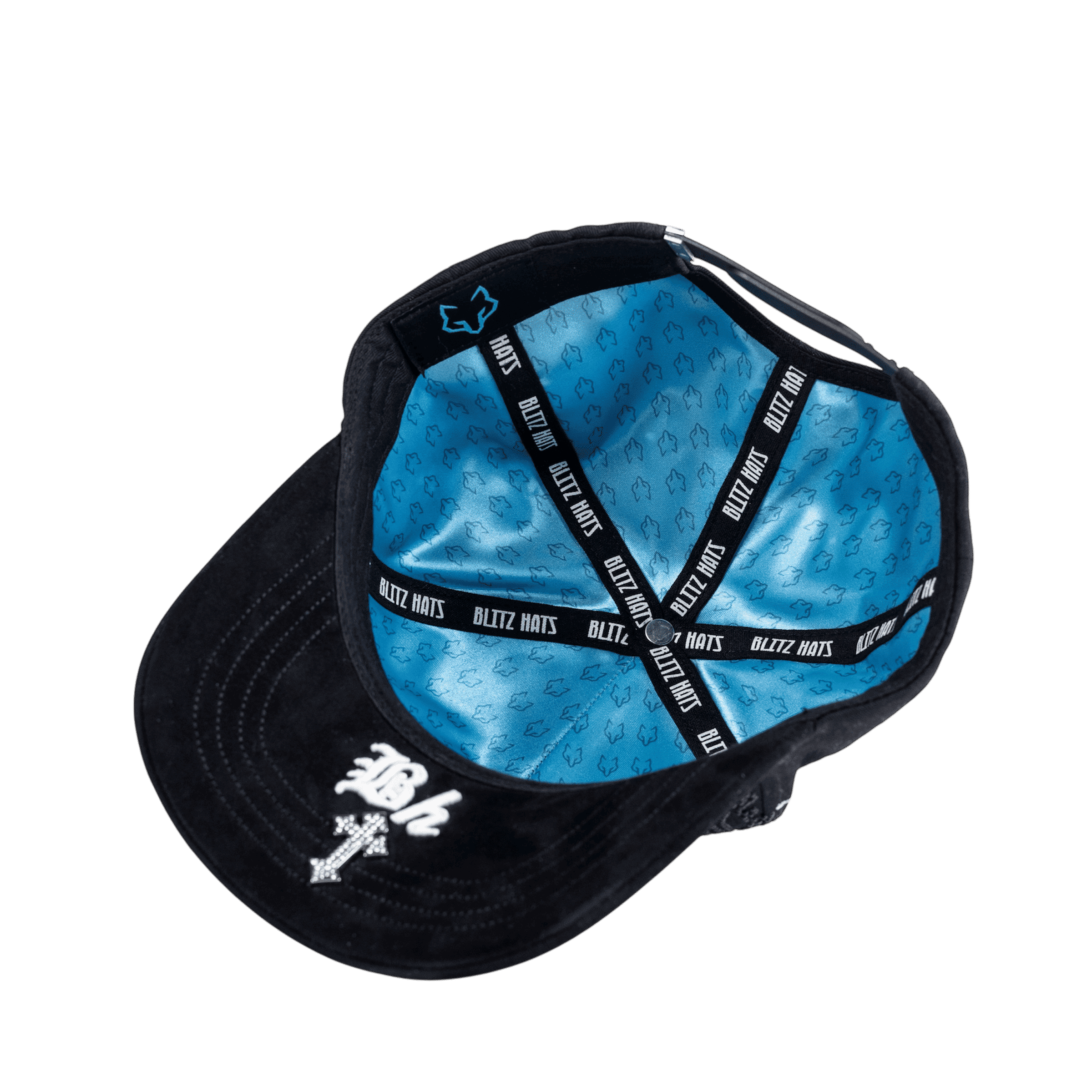 Blitz Crystals Cross Angel Cap