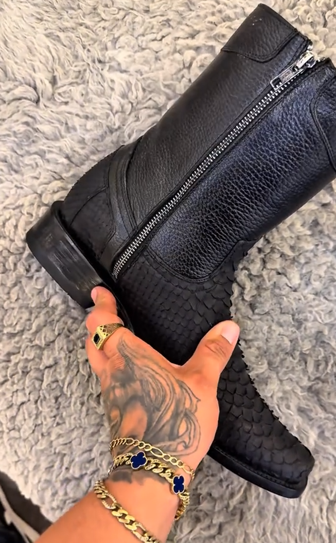 Handmade Italian Python Boots