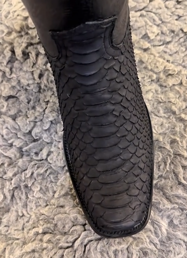 Handmade Italian Python Boots