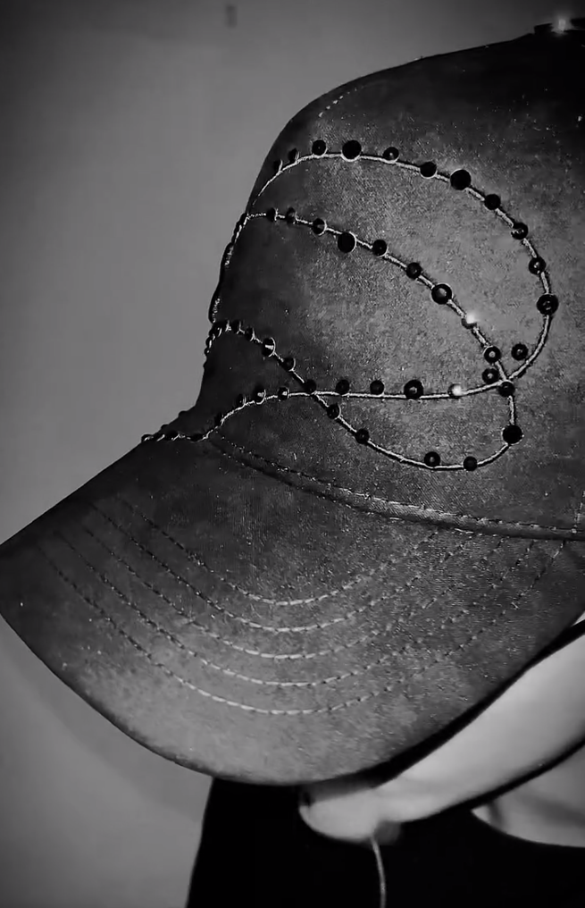 Shiny Long Chain Cap