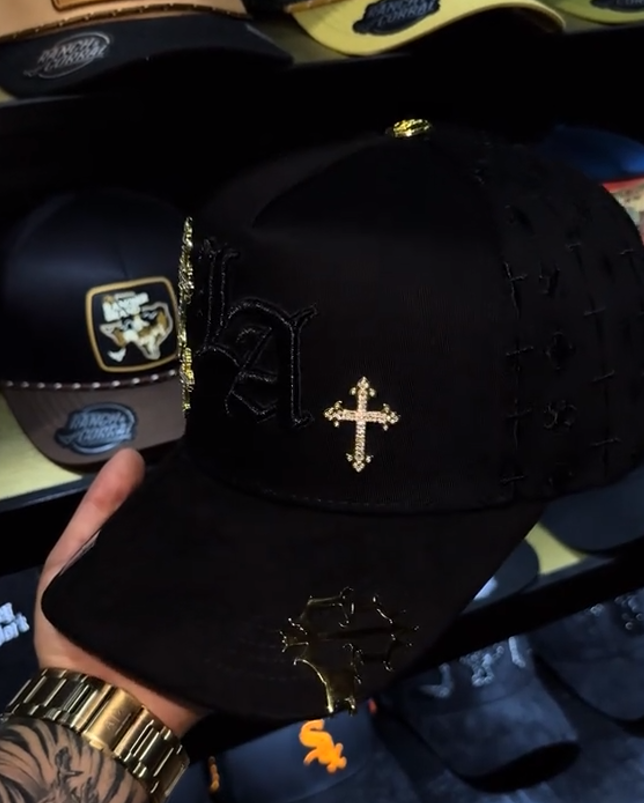 Gold Chrome Adjustable Cap