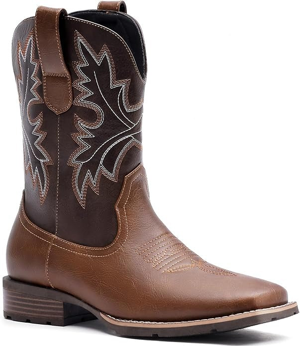 Men's Western Leather Cowboy Boots