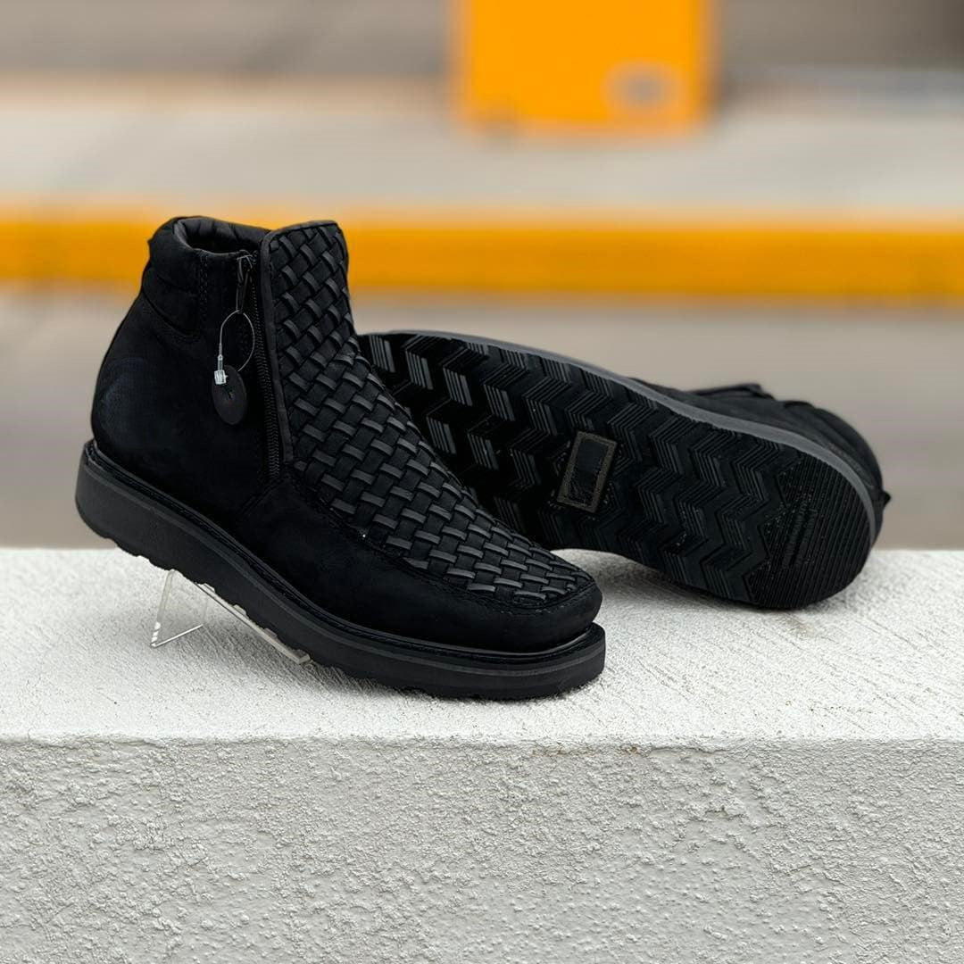 Men's Basketweave Cowboy Boots