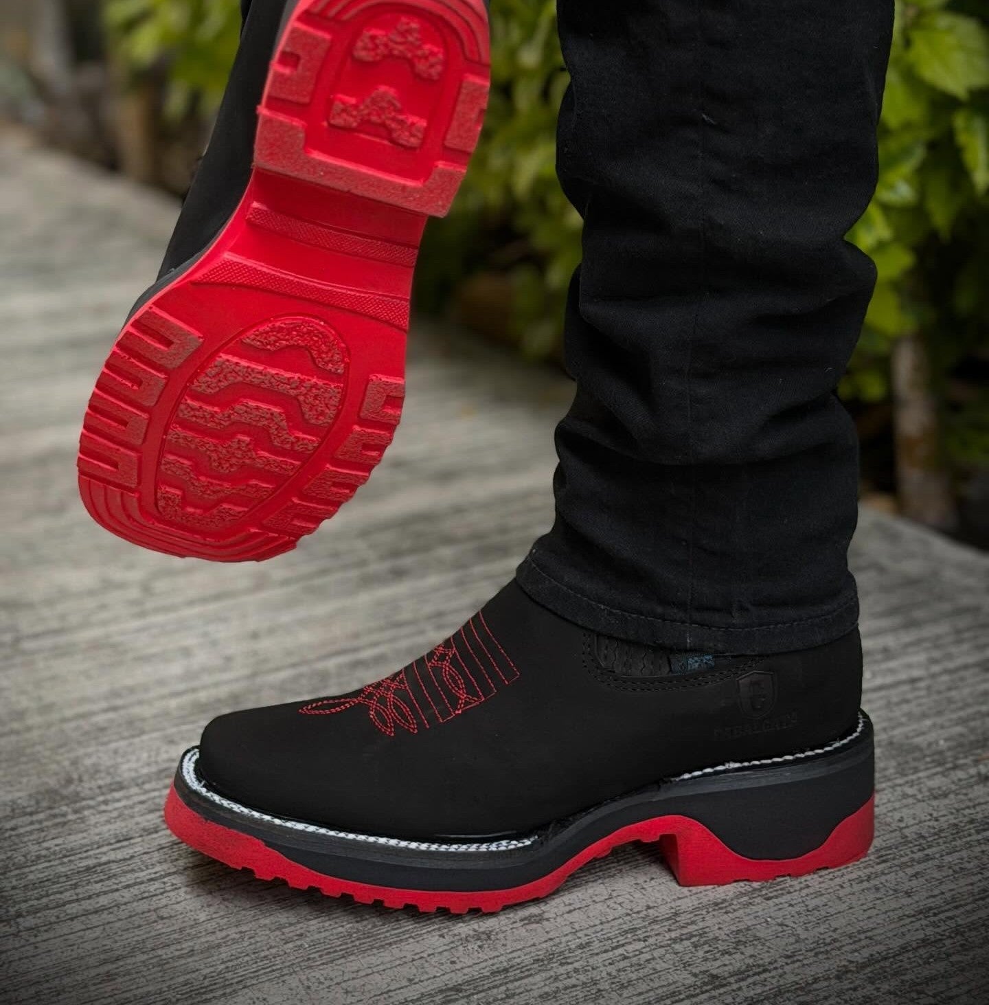 Men's Red-soled Ankle Boots