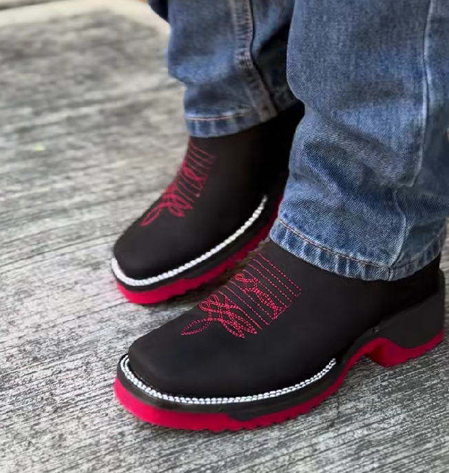 Men's Red-soled Ankle Boots