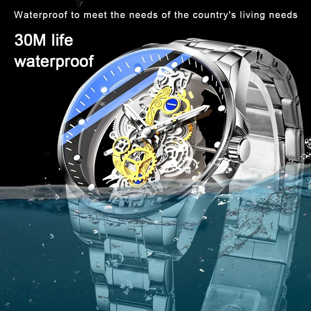 Men's Clear Cover Quartz Watch