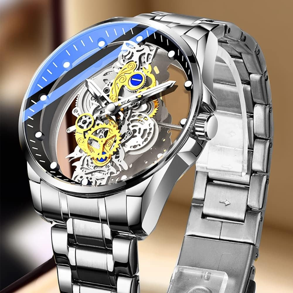 Men's Clear Cover Quartz Watch