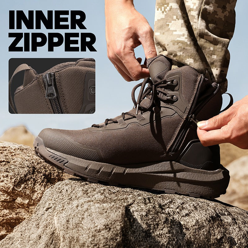 High-Top Army Boots