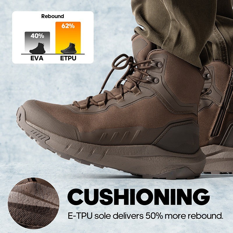 High-Top Army Boots