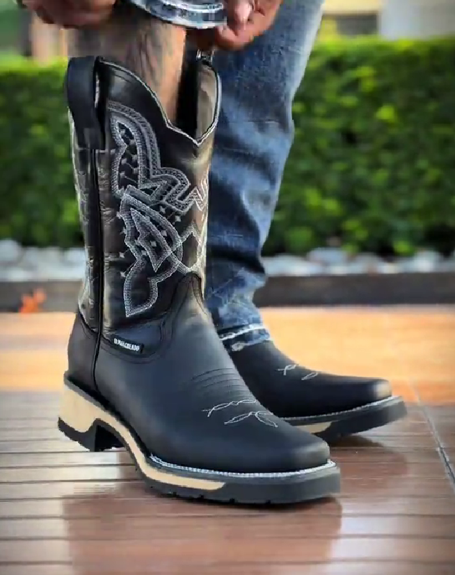 Italian Cowhide Embroidered Knight Boots(Buy 2 Free Shipping✔)