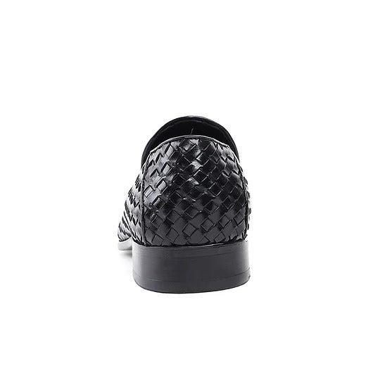 Italian Hand-woven Leather Loafers