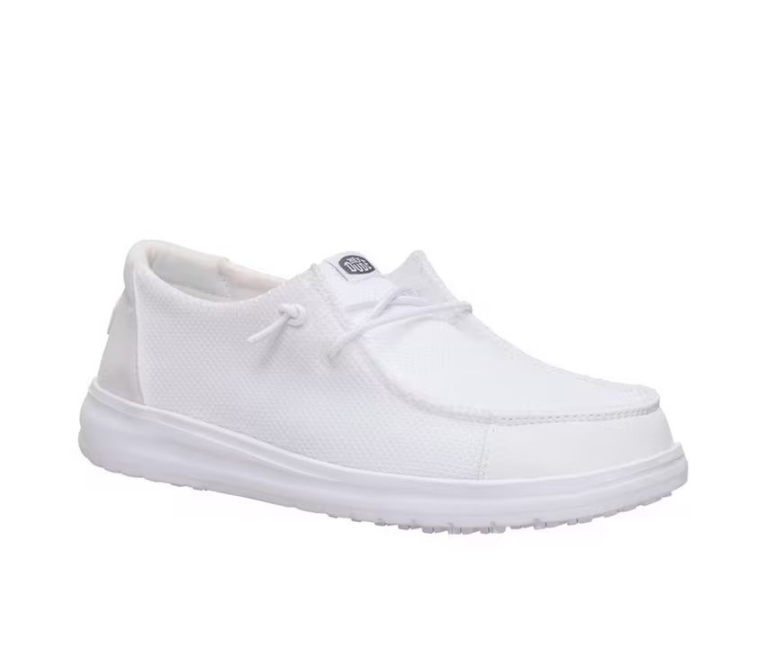 White Mesh Slip Resistant Shoes