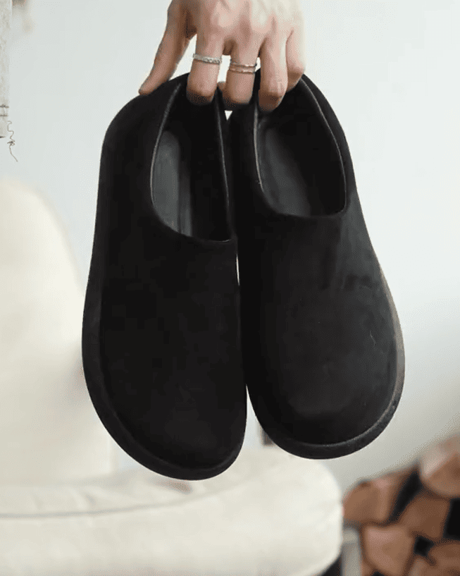 Suede Cloud Mule Slip-Ons