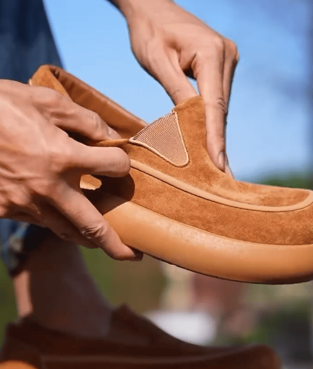Cloud Cushion Suede Slip-On Loafers