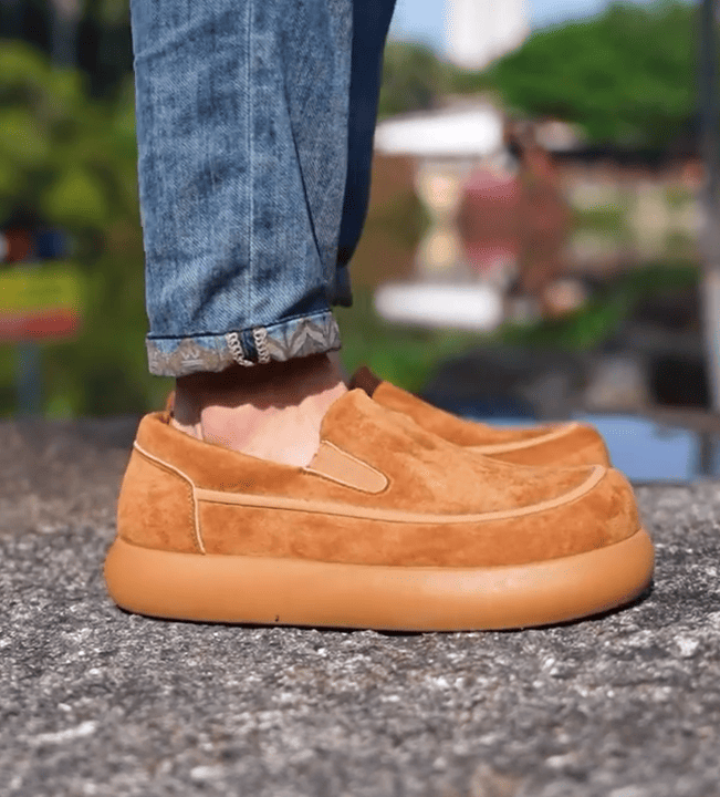 Cloud Cushion Suede Slip-On Loafers