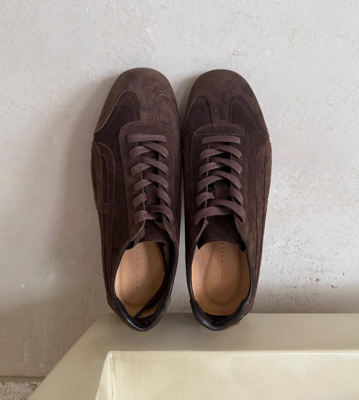 Premium Suede Retro Low-Profile Sneakers