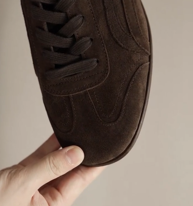 Premium Suede Retro Low-Profile Sneakers