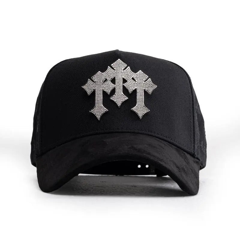 Triple Cross Rhinestone Snapback