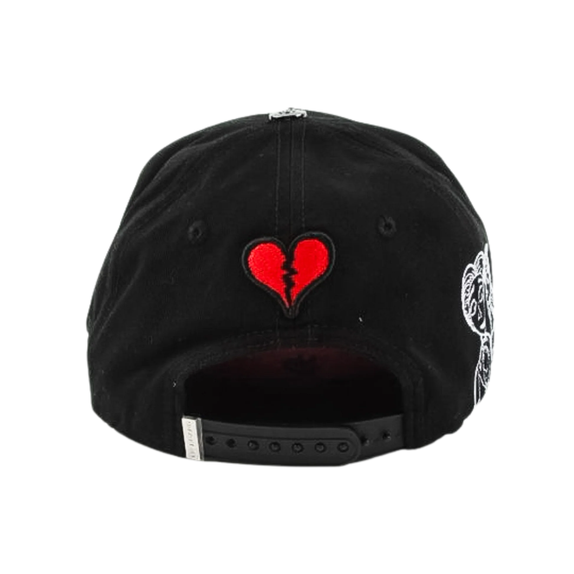 Premium Gothic Broken Heart Cross Embroidered Cap