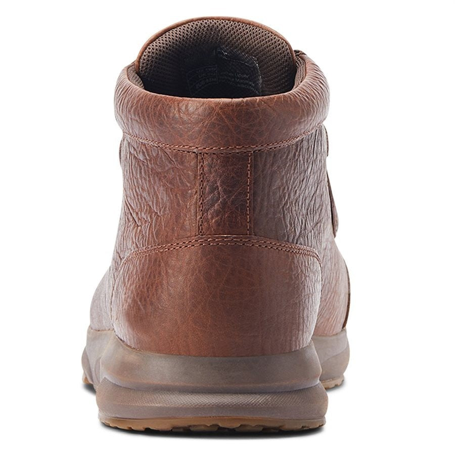 Distressed Leather Moc Toe Hybrid Chukka Boots